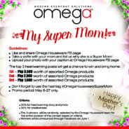 Celebrate Mother’s Month and join the Omega Houseware Facebook contest!
